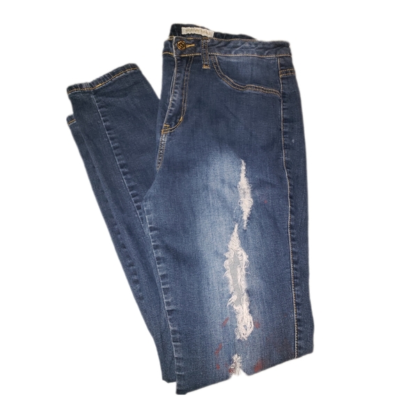 Nicki Minaj Distressed Jeans Sz 11/12 - Picture 1 of 16
